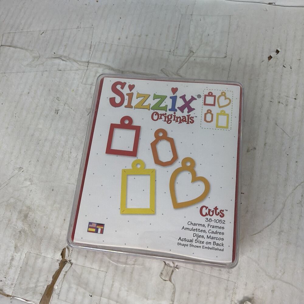 SIZZIX Original Die CHARMS FRAMES Sizzix Die 38-1052 Scrapbooking Cardmaking New